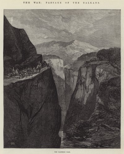 La Guerre, Passage des Balkans - Charles Auguste Loye